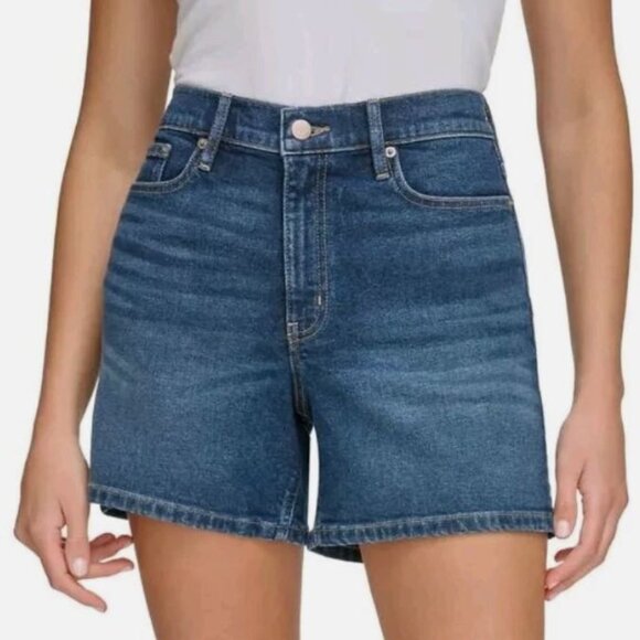 Calvin Klein Jeans Ladies' Denim Short Dark Blue SIZE 14 (1409) - Picture 1 of 12